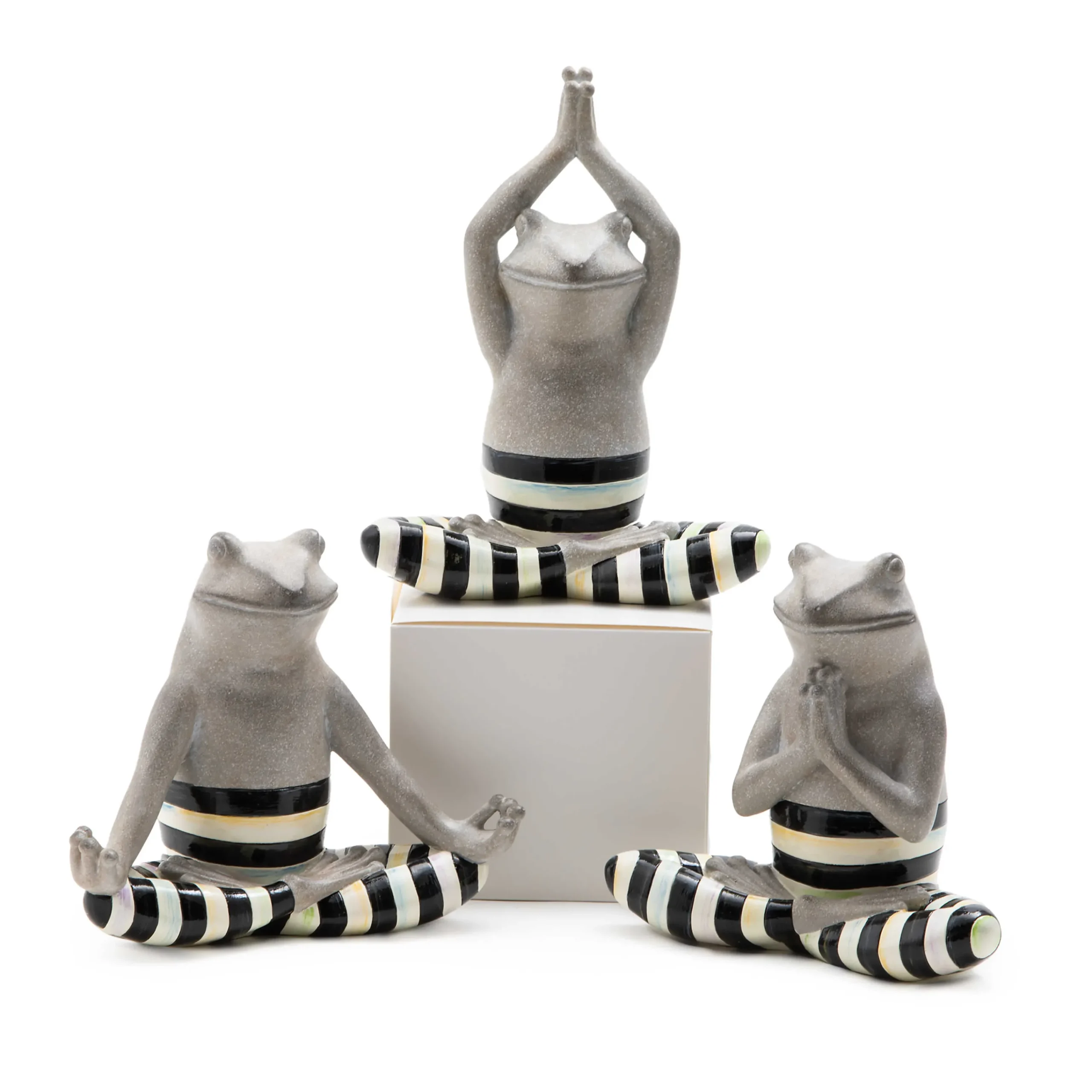 MacKenzie-Childs Room Accents<Yoga Frogs, Set of 3