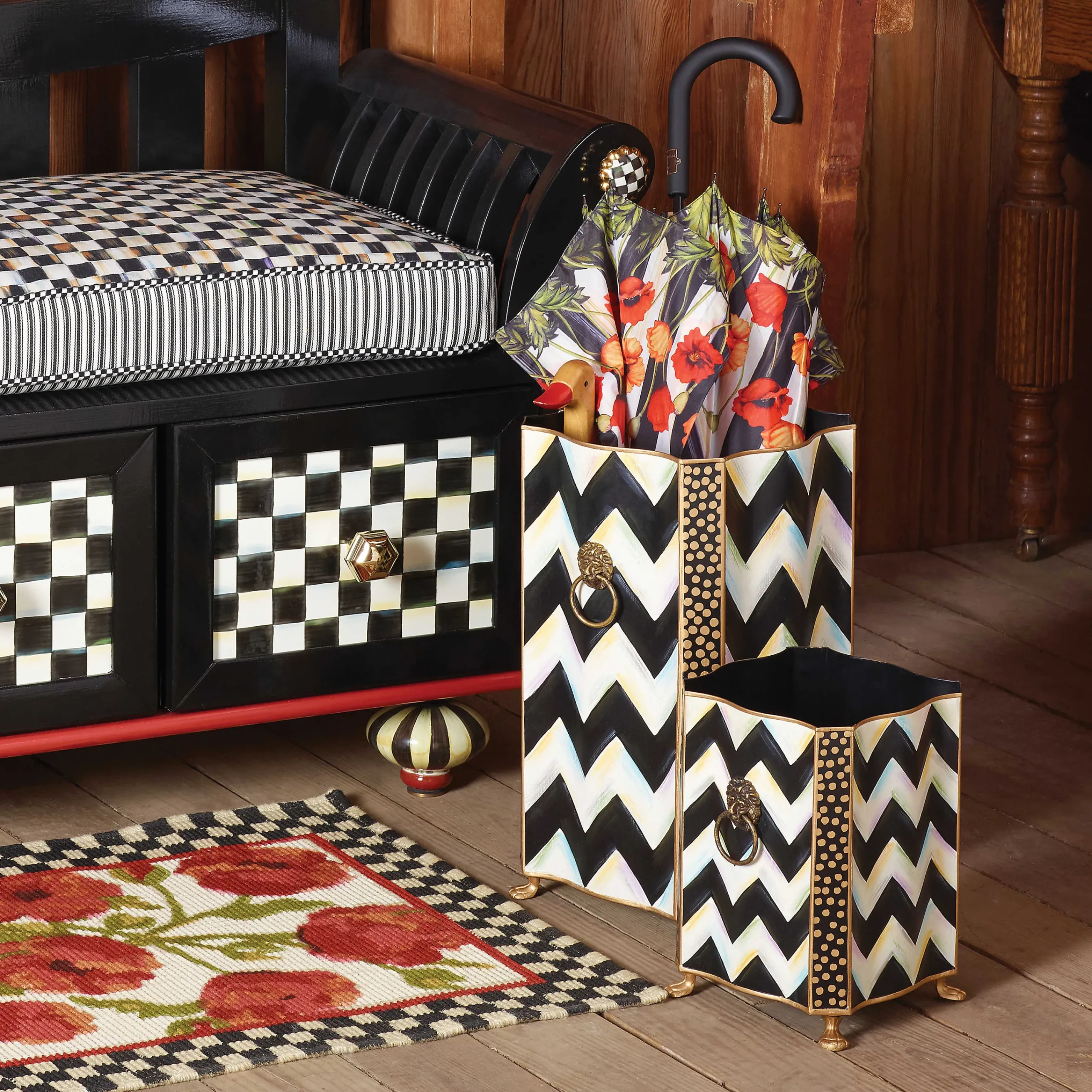 MacKenzie-Childs Room Accents<Zig Zag Umbrella Stand