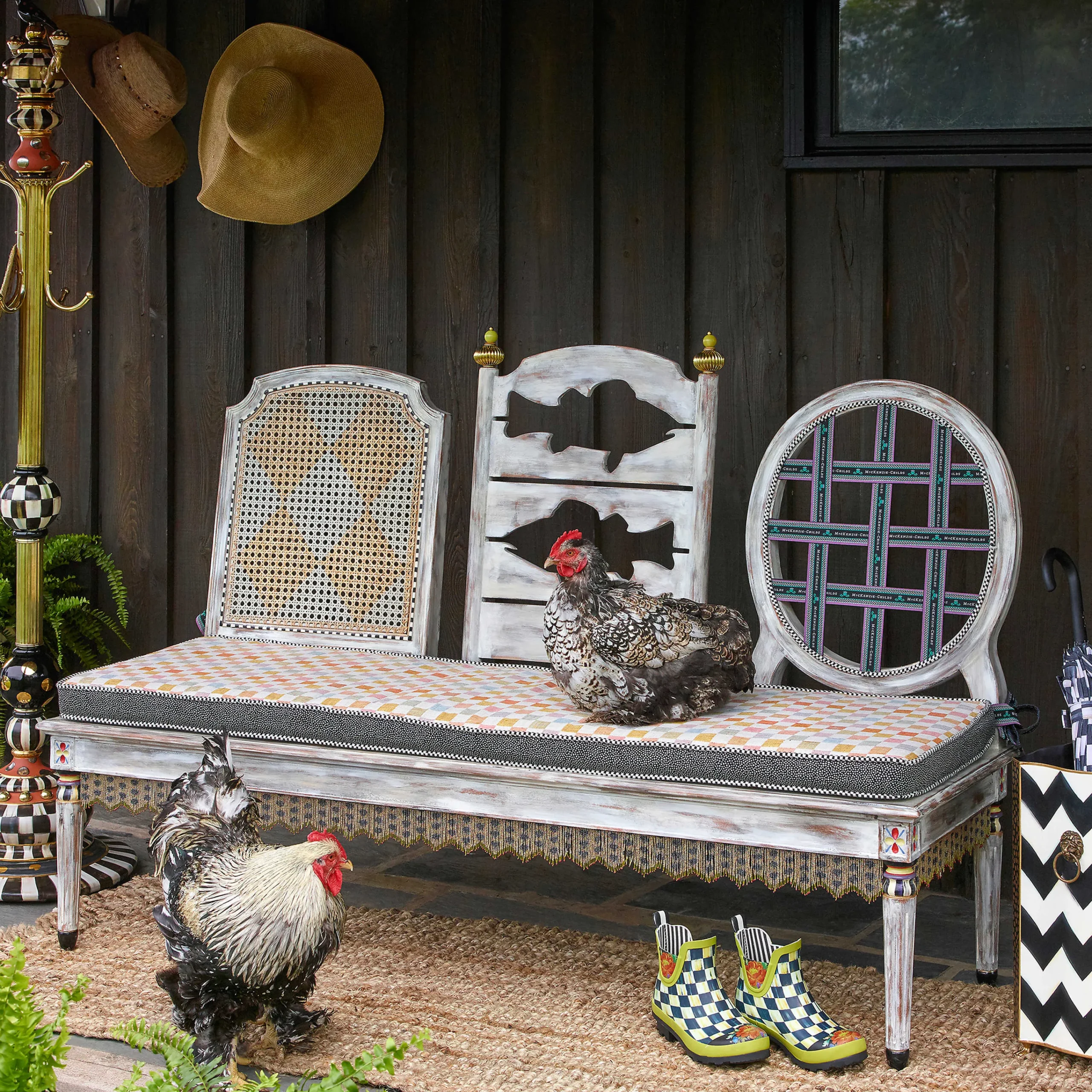 MacKenzie-Childs Room Accents<Zig Zag Umbrella Stand