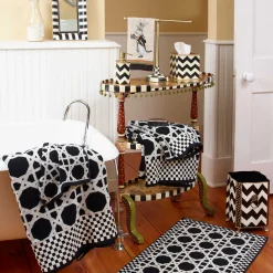 MacKenzie-Childs Bath & Bath Accessories|Room Accents<Zig Zag Waste Bin