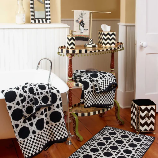 MacKenzie-Childs Bath & Bath Accessories|Room Accents<Zig Zag Waste Bin