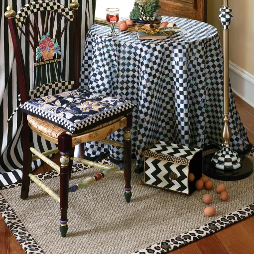 MacKenzie-Childs Bath & Bath Accessories|Room Accents<Zig Zag Waste Bin
